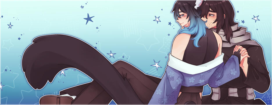 commission (2025) | couple piece commission for a client, ratio used for banner